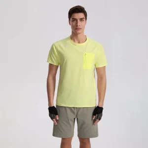 Multifunctional Colorfast Man Quick Dry Running T-Shirt for Outdoor Hiking