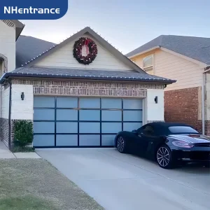 Automatic Custom Full View Sectional Garage Door for Residential Villa Glass Garage Door