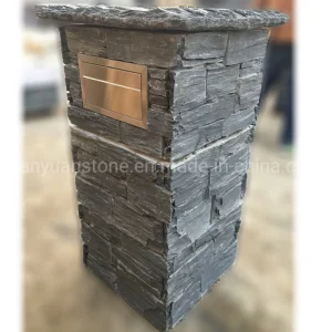 Stone Column Mail Post