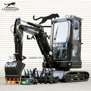 Free Shipping Kubota Excavators EPA Engine 3.5 Ton Home Small Digger 1 Ton 2 Tons LANDWARD Mini Excavator Machine For Sale