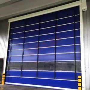 Automatic Industrial PVC High Speed Roll up Sliding Stacking Door