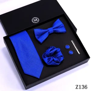 Fashion 5PCS Bridegroom Wedding Men's Bowtie Necktie Set