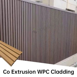 Exterior Wall Cladding Capped WPC for Modern Commercial Building Facades