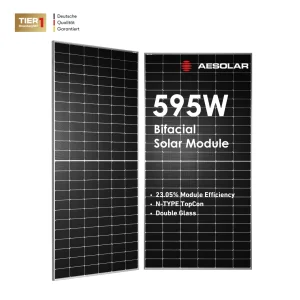 AE Solar 595W TOPCon Solar Panel N-TYPE