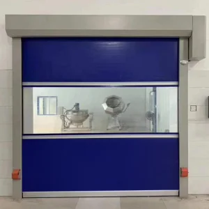 High-Speed Industrial Rolling Shutter Automatic PVC Fast Aluminum Alloy Frame Sensor Door for Quick Access Solutions