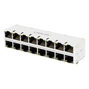 RJ45 Male to Female Connector 2x8