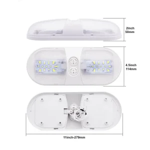 12V LED RV Ceiling Dome Light Car Interior Lights 420lm RV Interior Lighting with Adjustable Switch for Trailer Camper Car RV Boat