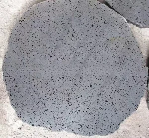 Big Hole Lava Round Stepping Stone for Outdoor Paving