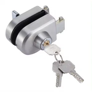 High Security Stainless Steel Embedded Installation Sliver Glass Door Lock