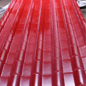 Modern Heat Resistant Corrugated ASA PVC Synthetic Resin Roof Tiles with Fireproof &amp; Durable Features for Villa Building