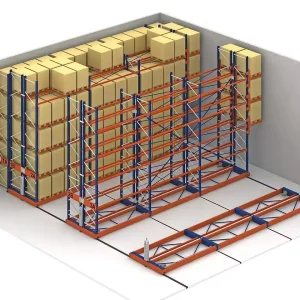 Space-saving Electric Mobile Storage Rack System Movable Racking Electric Movable Rack for Pallet Storage
