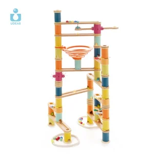 STEM DIY Building Block Set Educational Wooden Marble Run