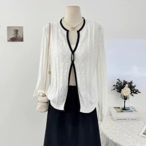 Women's Knitwear Set Cardigan Sweater Top Shirt Clothes Wholesale Women Clothing Apparel Stock Custom Clothing Manufacturer