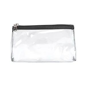 Simply Stylish Transparent Water Proof PVC Zippered Durable Customized Toiletry Travel Cosmetic Make Up Bag