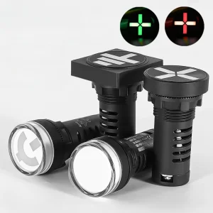 Hot Selling Grounding Open Circuit Position 22MM AD136-22 LED Red Green Dual Color Indicator Light For Mechanical Equipment