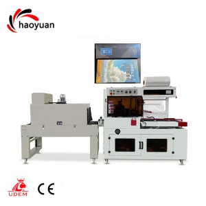 HY-450 Automatic Side Sealing Shrink Wrap Machine Continuous Film Tunnel Wrapper for Food Box Book Industrial Packaging
