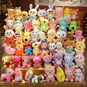 Factory Wholesale Stock 10cm 20cm 25cm USA Crane Machine Plush Toys Dolls Cheap 8 Inch Plush Toys for Claw Machine
