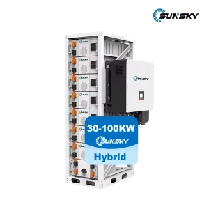Deye Tudo em Um Sistema de Armazenamento de Energia Residencial 100kw 50kw 30kw 3 Fazenda Solar de Fase 100kwh Sistema de Backup de Bateria de Lítio para Uso Residencial