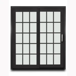 Hot Sale Customized Sliding French Patio Doors Slim Aluminium Frame Double Glass