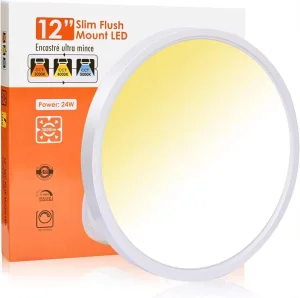 12inch 3CCT Tunable 24W LED Flush Ceiling Mount Panel Light
