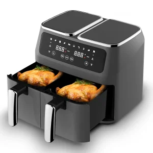 BSCI CB CE LVD EMC 4+4 8L Large Smart Dual Air Fryer