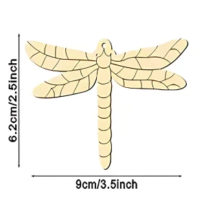 Butterfly Insects DIY Painted Wooden Crafts Small Hanging Ornaments