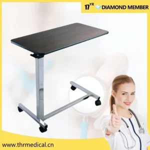 Hospital Furniture Cheap Adjustable Overbed Table Price (THR-YU610)