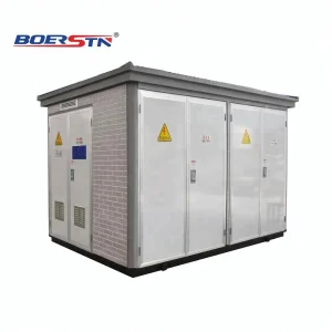 Compact Substation Prefabricated Outdoor Steel Kiosk Substation Power Distribution Equipment With Electrical Transformer