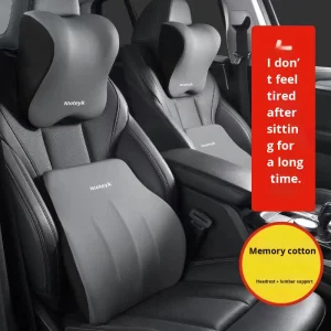 2026New Factory Customization Available Car Lumbar Support Cushion For Driving Seat Backrest Fitment Memory Foam Filled Pillow