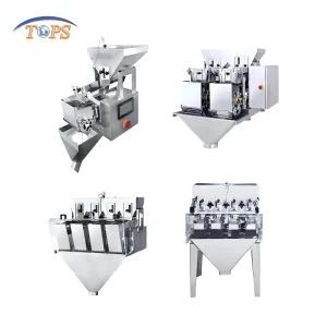 Durable 4 Head Multi Head Linear Machine Weigh Machine Weigh Scale Conveyor Sweets Dates Bean Filling