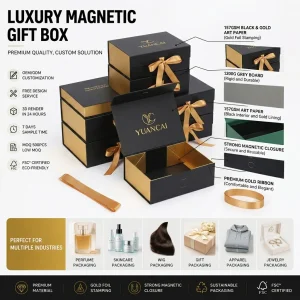 Custom Printed Logo Cardboard Box Packaging Luxury Recyclable Folding Magnet Packaging Gift Box Paper Magnetic Box