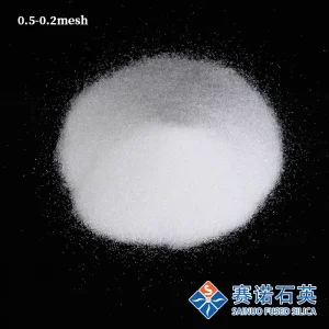 Sainuo Quartz Fused Silica Sand 0.5-0.2mm for Refractory Materials with Best Price