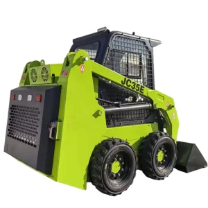 CE Front End Electric Diesel 800kgs 1400kgs Tracked Mini Skid Steer Loader with 4in1 Bucket