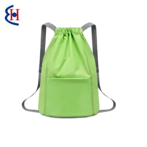 Custom Large Capacity Shoulder Waterproof Portable Swimming Sports for Yoga Fitness Drawstring Backpacks