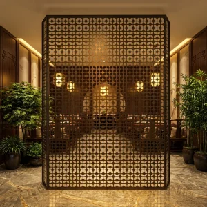 Modern Luxury Stainless Steel Room Divider