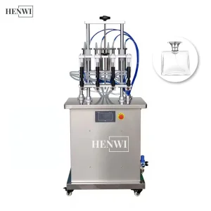 4-Head Máquina de llenado automática de botellas pequeñas de líquido esencial para cosméticos, rellenadora de fragancias, boquillas de llenado, gotero, bebida