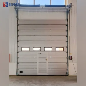 Industrial Automatic Thermal Insulated Vertical Lifting Sectional Overhead Garage Door