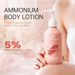 5% Niacinamide AHA Acid Amine Silk Body Lotion 200ml Gentle Exfoliating Brightening Skin Care Lotion for Rough &amp; Dry Skin