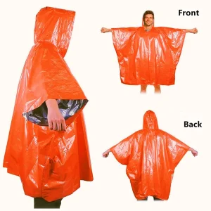 OEM/ODM Reusable Weather-Resistant Emergency Rain Cape for Survival Kits