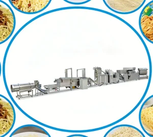 Linha de Produção Automática de Macarrão Instantâneo Produção de Macarrão Instantâneo Linha de Produção de Macarrão Instantâneo Frito