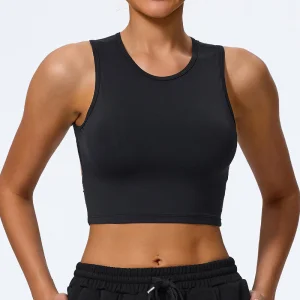 Bulk Womens Brown Backless Gym Tank Top