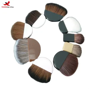 Mini Brush with Nylon Bristles for Face Cream Powder Makeup