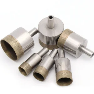 4-86mm Broca de diamante de núcleo para azulejos de vidrio cerámico sinterizado con vástago recto