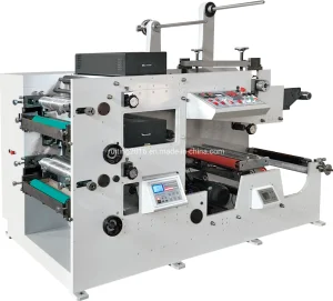 Professional High Precision Two Color Aluminum Foil Printer Roll to Roll Plastic Label Flexo Printing Machine for Packaging Material Decoration Print