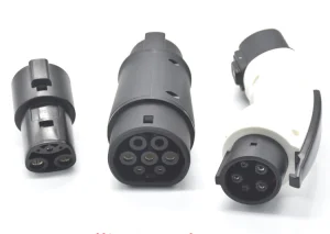 Charging Adapter Type 1 Plug to Tesla 40A Inlet Connector