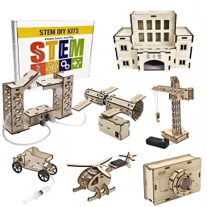 Customized Learning Science Montessori Educational Fun Wooden Student Kits DIY STEAM Diy Solar STEM Toys for Kids