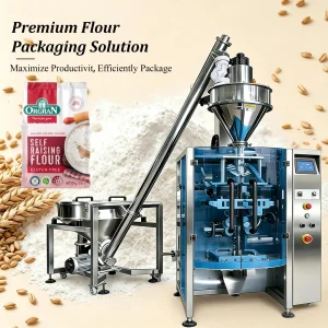 High Precision Automatic VFFS Flour Packaging Machine for Wheat Flour Rice Flour Corn Starch Pouch Packing Machine