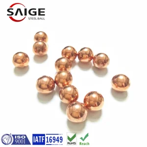 Saige Factory Direct Supply Custom Size Solid Copper Ball for Plumbing Valves Spray Nozzles and Pressure Gauges with Complete Specifications and Bulk Stock