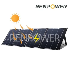 100W Panel Solar Plegable Inteligente MPPT - Control por APP &amp; 98% Eficiencia Energética para Conductor de RV/Camión