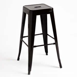 Metal Stackable Vintage Industrial Style Tolix Bar Stool 75cm for Restaurant Cafe